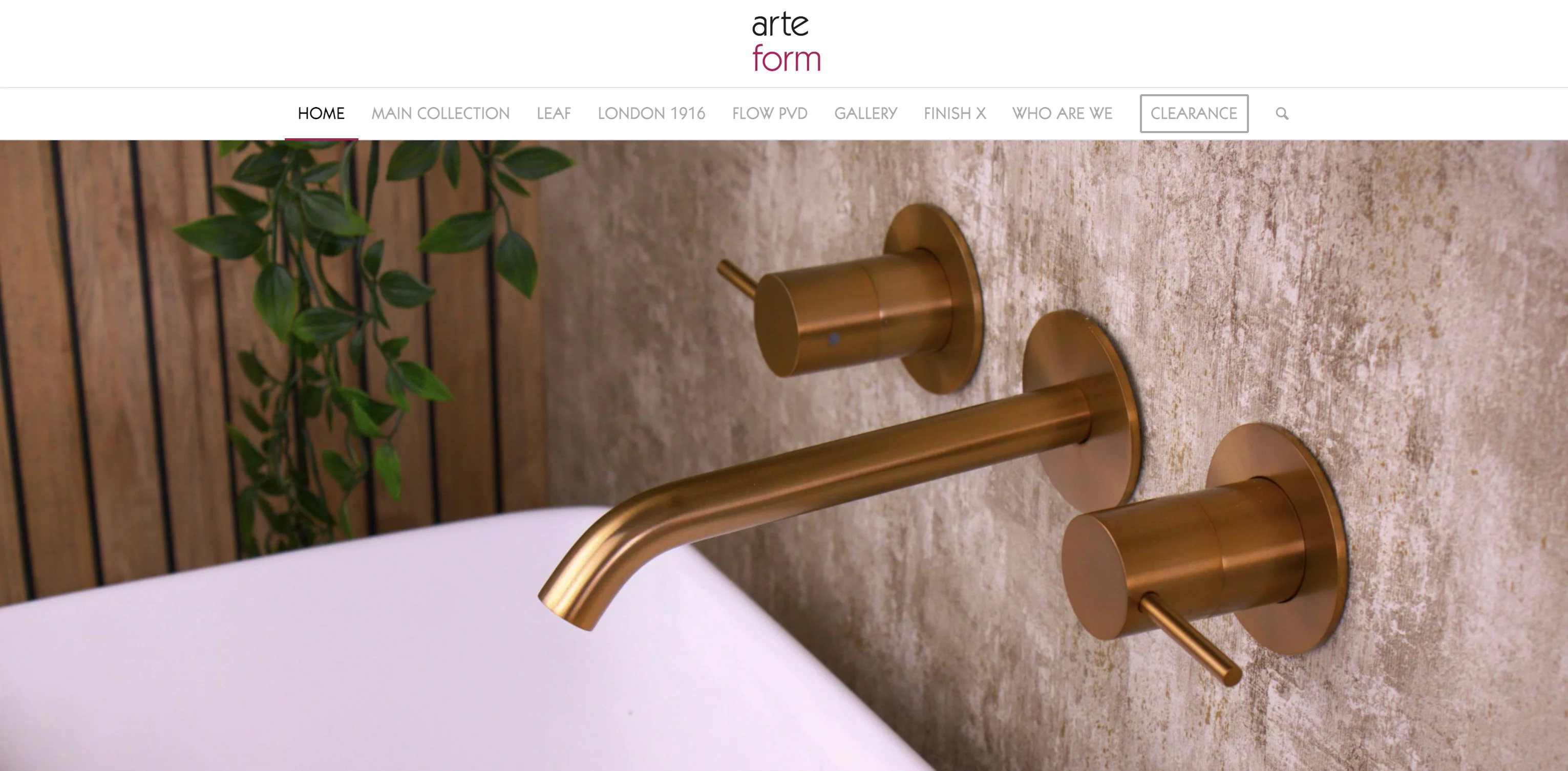 Arteform website screenshot